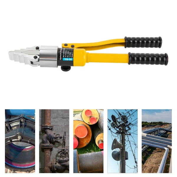Hydraulisk spreder - Klemmeværktøj i legeret stål - Maks. spredebredde 46 cm - Ergonomisk greb - Bærbar med opbevaringsboks