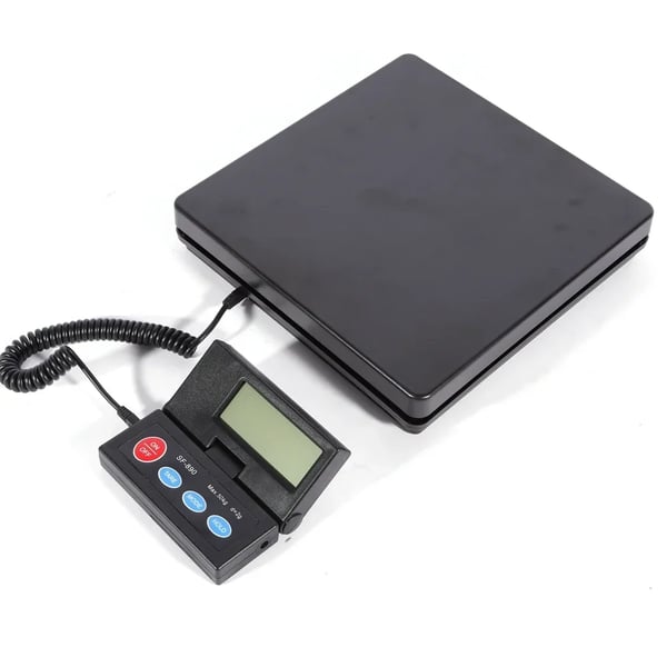Elektronisk vægt - Digital vægt - Kapacitet 50 kg - Høj præcision - Digitalt display - Sort