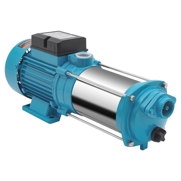 Vesipumppu kasteluun - Keskipakopumppu - 1300 W - 230 V EU-pistoke - IP44 - Korkea paine - Ruostumaton teräs - Sininen