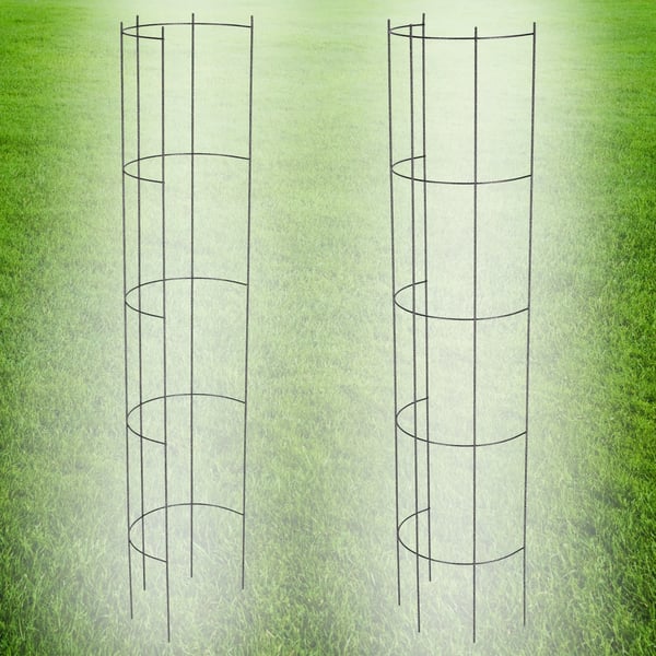 Havepergola - Metal Klatrestativ/Espalier - 150 cm Højde - Til roser og klatreplanter - Robust - Sort