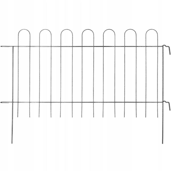 Havehegn - Metal hegnspanel - Palisade - 99 x 70 cm - Sort