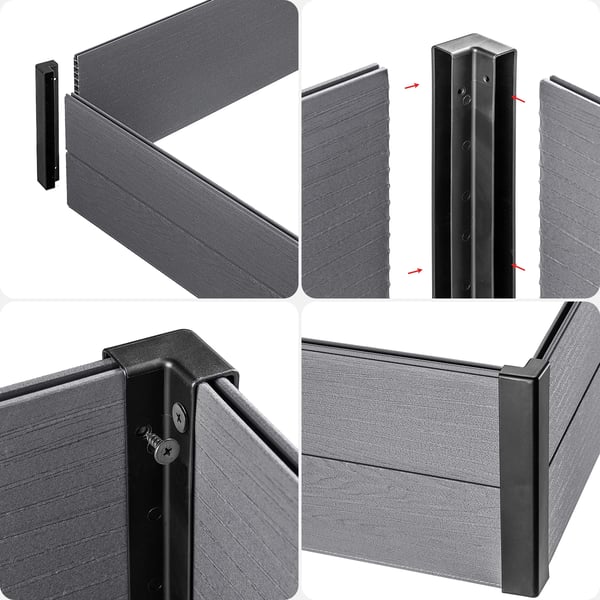 Plantekasse - Havekasse - 106 cm - Til grøntsager - Have & altan