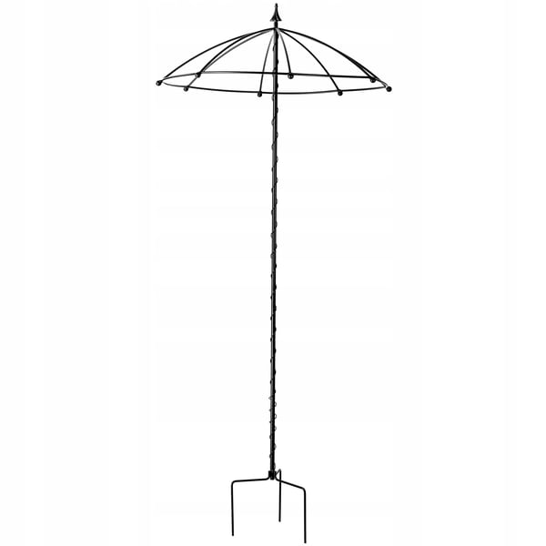 Havespalier - Plantestøtte til klatreplanter - Metal - Højde 190 cm - Til roser & vedbend - Sort