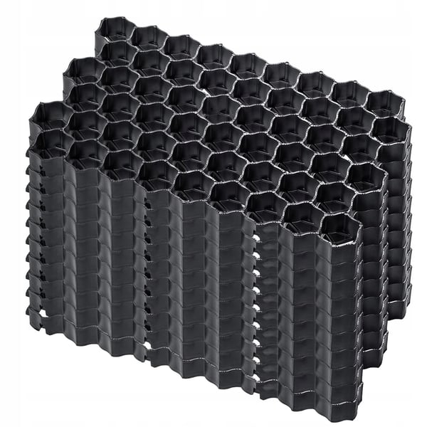 Græsarmeringsplade - Parkering & Indkørsel - 60 x 40 x 4 cm - 10-pak - Jordgitter