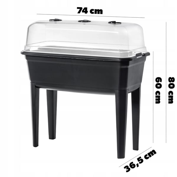 Mini drivhus - Indendørs drivhus - 75 cm - 42 L - Til frøsåning og forspiring