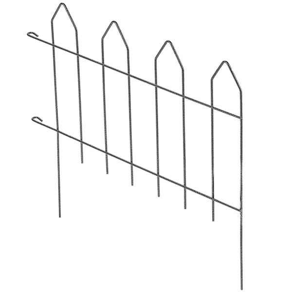 Trädgårdsstaket - Palissadstaket i metall - Svetsat - Höjd 100 cm