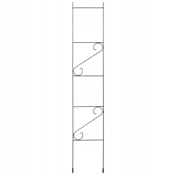 Trädgårdsspaljé - Rosenstöd & klätterstöd - 150 cm - Stegformad - För klätterväxter & rosor - Svart