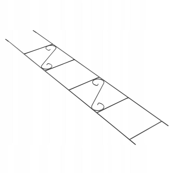 Haveespalier - Rosenstøtte & klatrestativ - 150 cm - Stigeformet - Til klatreplanter & roser - Sort