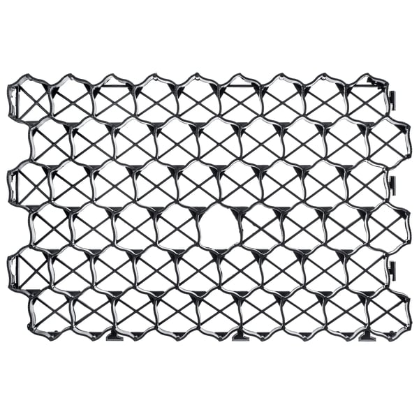 Jordarmeringsnet - Grus- og græsarmeringsplade - Parkering & Indkørsel - 60 x 40 x 4 cm - Sæt 24 stk