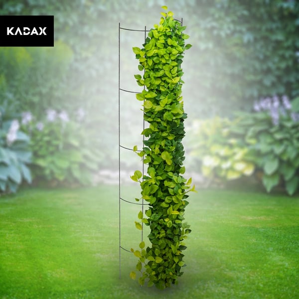 Rosespalier og plantestøtte til haven - Metal søjle - Højde 120 cm - Sort