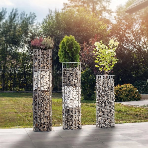 Haveespalier - Plante Støttepæl - Til Blomster & Klatreplanter - Metal - 80 cm Højde - Med Jordankre - Sort