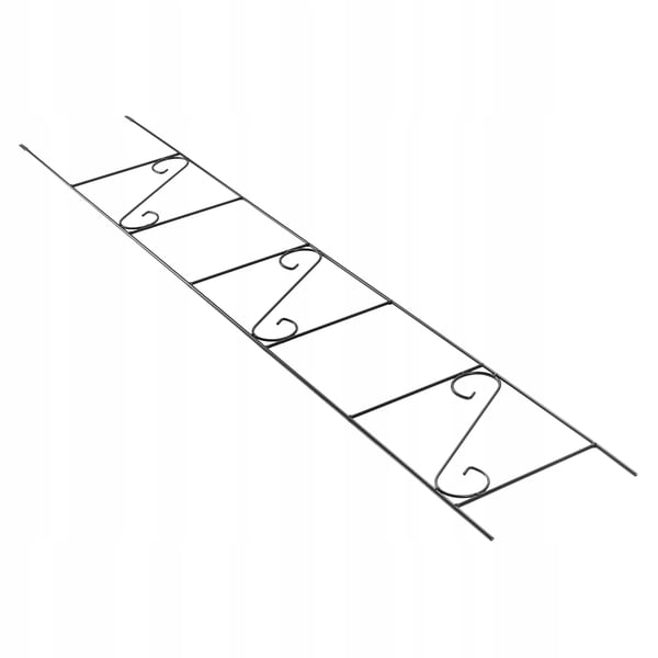 Have-espalier - Metal klatrestativ - 180 cm højde - Til klatreplanter og roser - Stigemodel - Sort