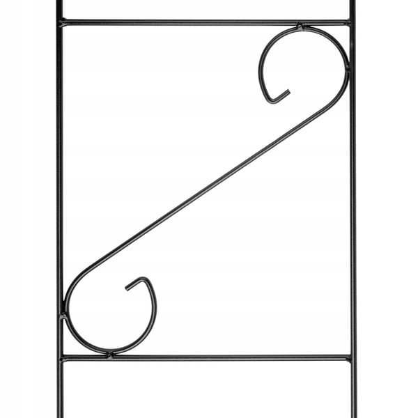 Have-espalier - Metal klatrestativ - 180 cm højde - Til klatreplanter og roser - Stigemodel - Sort