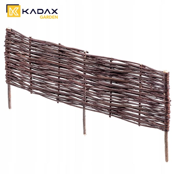 Havepalisade - Plænekant - Rattanlook - 100 x 40 cm Paneler - 10-pak - Brun