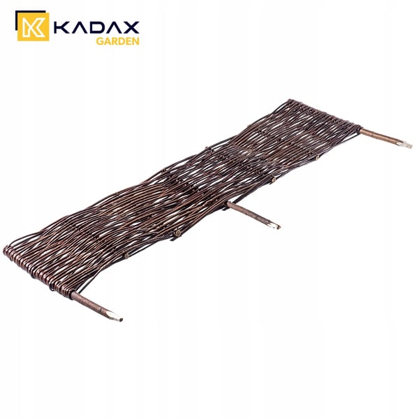 Havepalisade - Plænekant - Rattanlook - 100 x 40 cm Paneler - 10-pak - Brun
