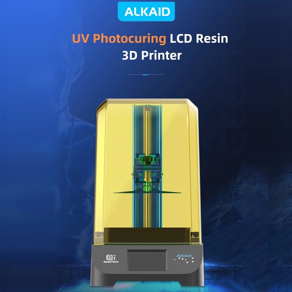 Alkaid - Resin 3D-printer - 405 nm UV-matrix - Z-akse lineær styreskinne - Bluetooth - Hurtig varmeafledning - CE-godkendt - Sort
