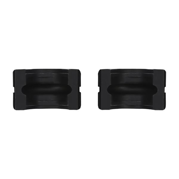 Pressbakker til kobberrør - V-profil V15/V18/V22/V28 mm - 4-delt sæt - Cr45-stål - Demonterbare - Sort