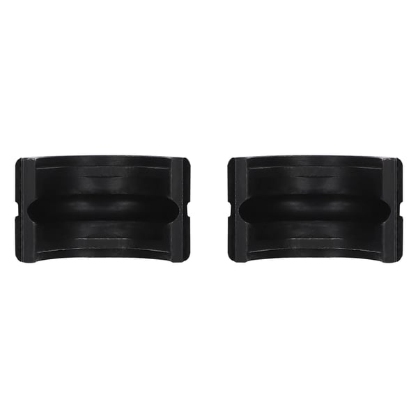 Pressbakker til kobberrør - V-profil V15/V18/V22/V28 mm - 4-delt sæt - Cr45-stål - Demonterbare - Sort