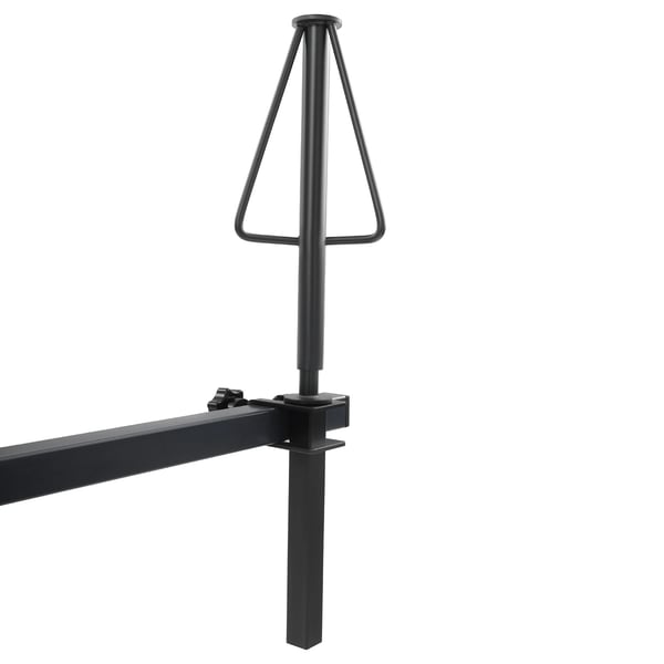 Fælg malestativ - Tørre- og reparationsstativ - 4 kegler - 4 drejelige hjul - 100 kg - Justerbar keglehøjde 15 cm - Galvaniseret stål - Sort