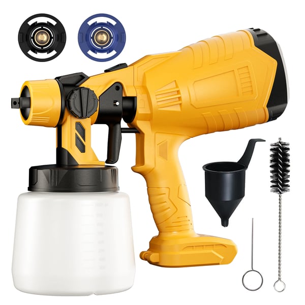 Batteridrevet malersprøjte, til DeWalt 20V batteri, beige, til væg & bil, kompatibel med 9,0Ah