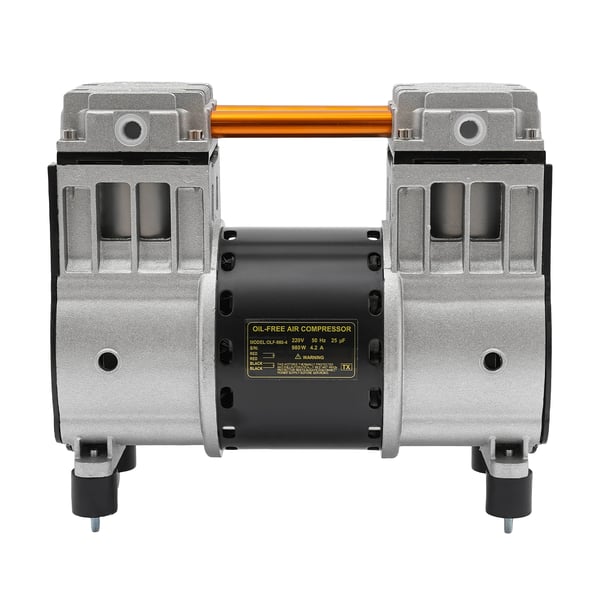 Luftkompressor pumpehoved, 220V 980W, ren kobbermotor, lavt støjniveau, sølv, til autoreparation, elektronik & maskineri