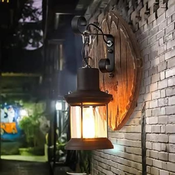 Retro Industriel Lampe - Væglampe - Jern - 220 V DC - Uden Pære - Ikke dæmpbar - Vintage design