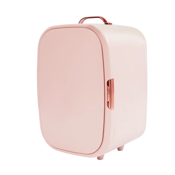 12 L mini makeup-køleskab, kosmetisk køl-/varmeskab, køler & varmer, til kosmetik & drikke, hjem & bil, pink