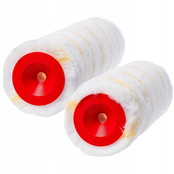 Malerrulle - Rullebetræk - Kort Luv - 2-pak - 20 cm & 25 cm - Til Glatte Overflader