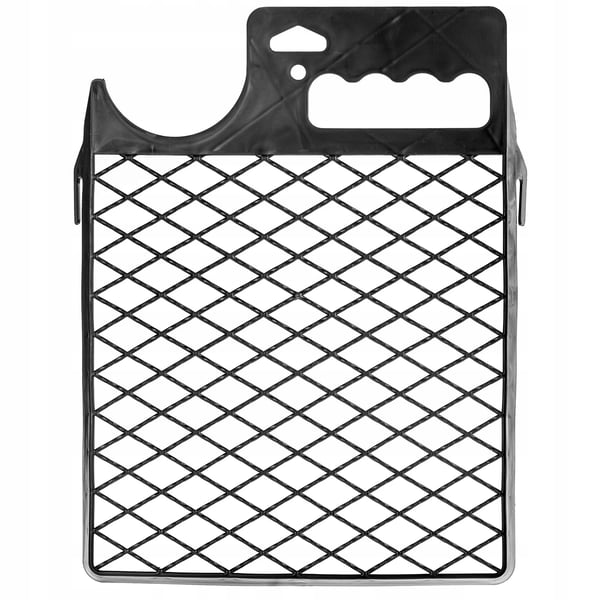 Färgrist för hink - Målarrollergaller - 230×305 mm - För 20 cm roller - Med hinkkrok - Svart