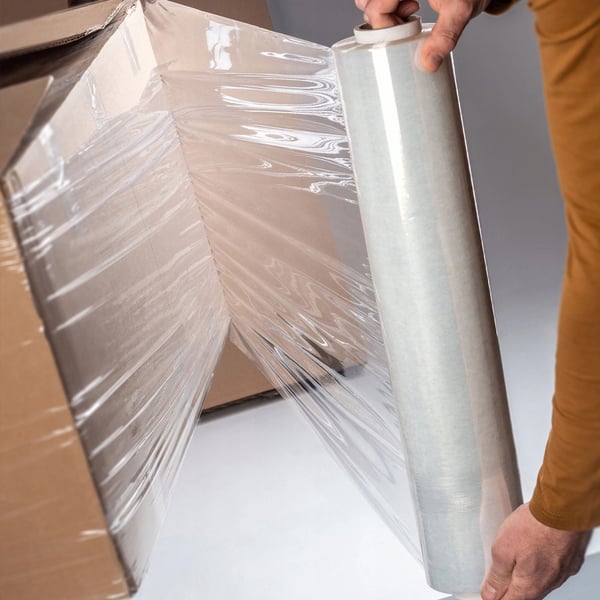 Sträckfilm/pallfolie - Rulle - 2,5 kg - Extra stark - Transparent
