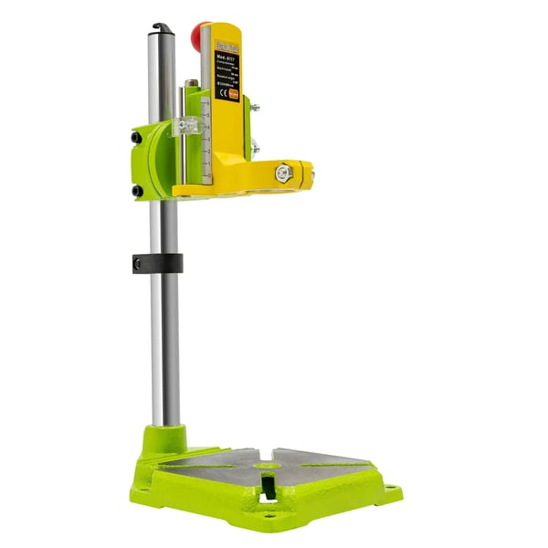 Borestativ - Vertikalt stativ 49 cm - Drejbart 90° - Justerbar højde - Til 38–42 mm boremaskine - Slaglængde 0–6 cm - Y-akse 50 mm
