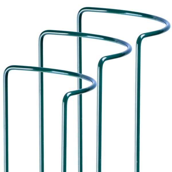 Plante- og blomsterstøtte til have - Ringstøtte i metal - 90 cm - 3 stk.