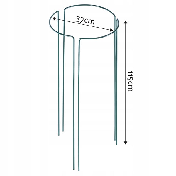 Havestøtte til blomster - Metal plantestativ - Højde 115 cm - 3 stk
