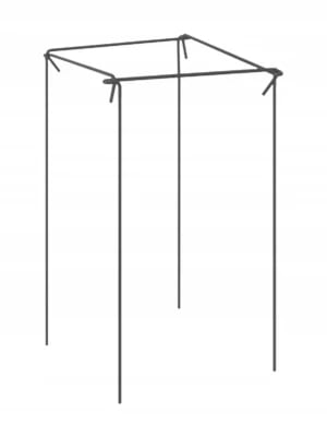 Plantestøtte - Metalstøttepind - Højde 80 cm - Robust konstruktion - Til roser og blomster