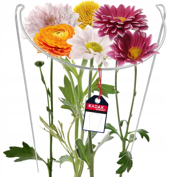 Plantestøtte - Blomsterstøtte i metal - 100 cm - Ringstøtte - Havepind