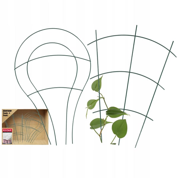 Plantestøtte Til Krukker - Stigespalier - Stål - Til Klatreplanter - Grøn