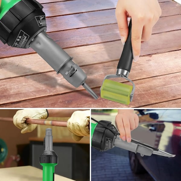 Plastsvejser - Varmluftpistol - 1600 W - 220 V - Justerbar 20–600 °C - 21-delt sæt