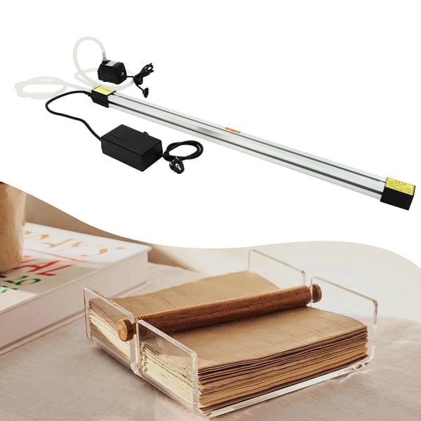 Akryl varmebukkemaskine - Strimmelvarmer - 60 cm - 1000 W - Varmetråd - Til akryl/Plexiglas PVC PP PC PS - Alulegering & Silikone - Space Grey