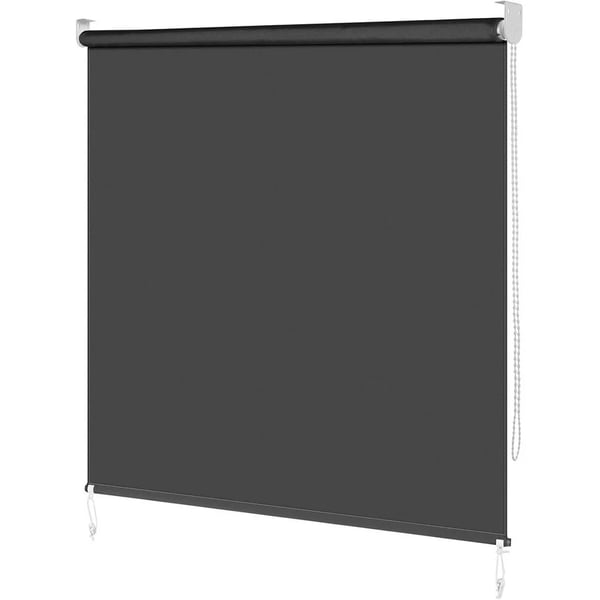 Pimennysrullaverho - 140x240 cm - 100% pimentävä - Lämpöeristävä - UV-suoja - Vedenpitävä - PU-pinnoitettu polyesteri - Valkoinen