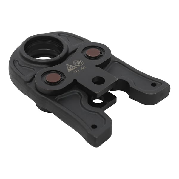 Hydraulisk rørpresse/presstang - TH40 - Til PEX/PB og alu-plastrør - Presfittings - Bøjet håndtag - Lyseblå