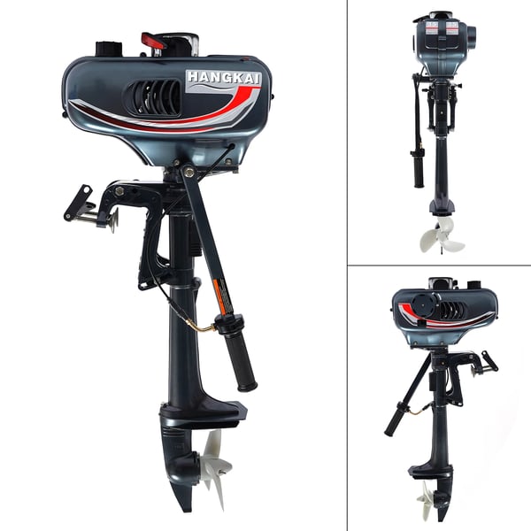 Veneen perämoottori - 2-tahti 3,5 hv (2,5 kW) - Lyhyt riki 40 cm - CDI-sytytys - Käsikäynnistys - Sisäinen 1,3 l tankki - 10 km/h