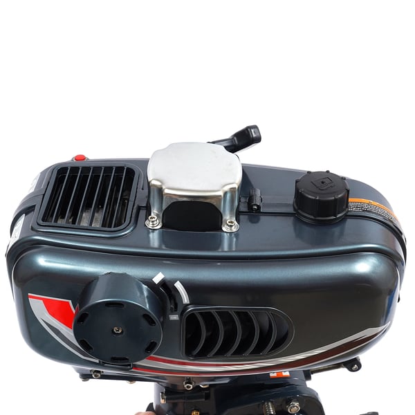 Bådmotor Påhængsmotor - 2-takt 3,5 hk (2,5 kW) - Kort ben 40 cm - CDI-tænding - Håndstart - Indbygget 1,3 l tank - 10 km/t