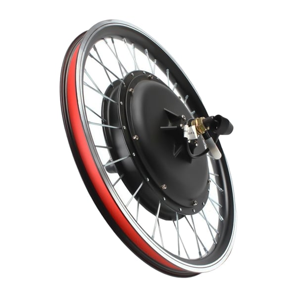 Elcykel ombygningssæt, baghjul 20 tommer, 48V 1000W, LED-display, børsteløs controller, sort