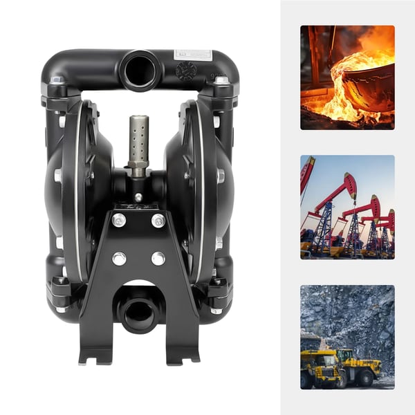 QBY4-25L, paineilmatoiminen kaksoiskalvopumppu, 1" tulo-/lähtö, 35 GPM (132 l/min), 120 PSI, 150°F (65°C), EU-malli