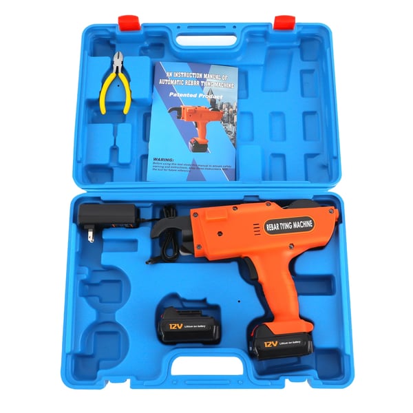Automatisk armeringsbinder - Håndholdt - 8–34 mm - 0,8 s pr. knude - 0,8 mm tråd - Børstet kobbermotor - Uden batteri - Gul