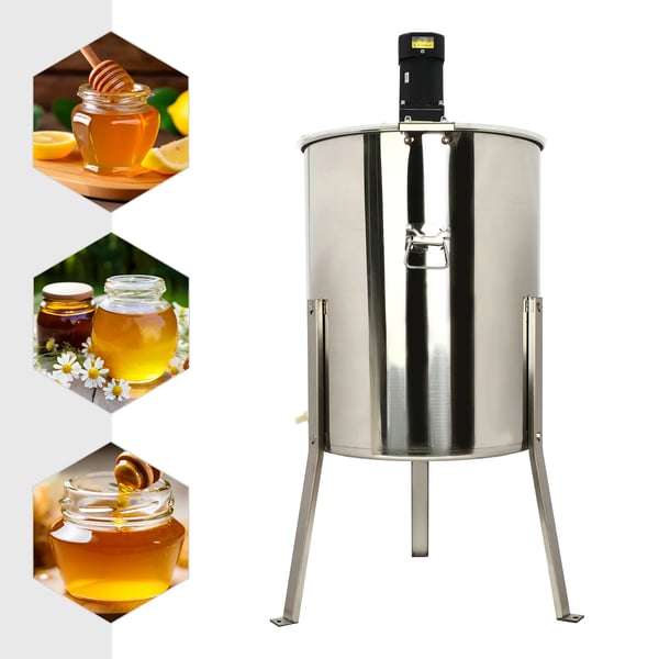 Honningslynge - Elektrisk - 8 Rammer - 140 W - Rustfrit Stål 201 - Sølv