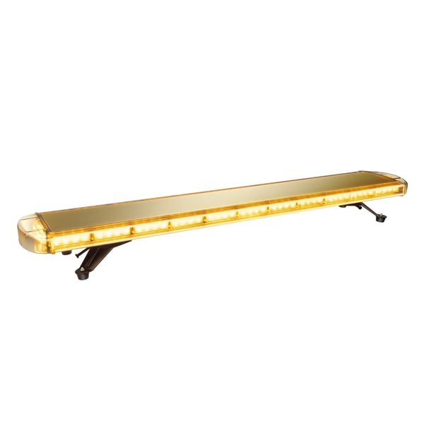 LED varoitusvalopalkki - Strobe - 130 cm, 96 LED, 96 W, 12–24 V, 3000 K, ohjainyksiköllä - Meripihkanvärinen LED varoitusvalopalkki - Strobe - 130 cm, 96 LED, 96 W, 12–24 V, 3000 K, ohjainyksiköllä - Meripihkanvärinen