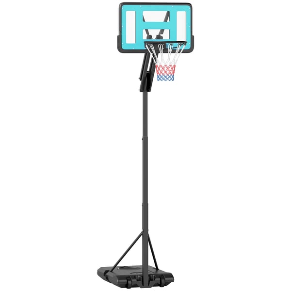 Basketställning - Basketkorg Utomhus - Justerbar Höjd 180–270 cm - Svart