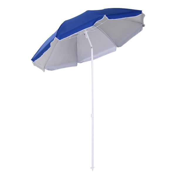 Strandparasoll - Solparasoll - Ø160 cm - UV-skydd - Vattentät - Stor - Blå
