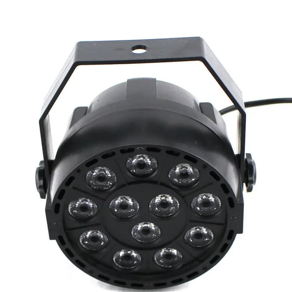 LED RGB Scenelys DJ/Disco - PAR DMX Spot - Lysstrøm 60–249 lm - Pærer medfølger - AC-drift - CE-godkendt - Sort